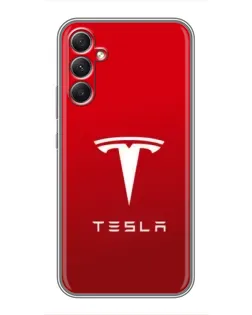 Чехол для Samsung Galaxy A34 с картинкой «Tesla Red Classic»