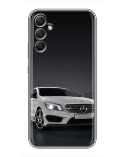 Чехол для Samsung Galaxy A34 с картинкой «Mercedes AMG GT Silver»