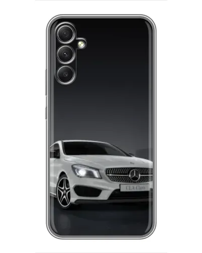 Чехол для Samsung Galaxy A34 с картинкой «Mercedes AMG GT Silver»