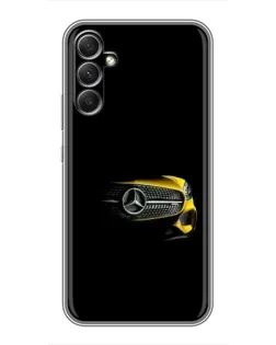 Чехол для Samsung Galaxy A34 с картинкой «Mercedes — ретро стиль»