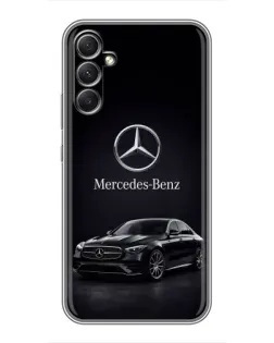 Чехол для Samsung Galaxy A34 с картинкой «Mercedes — решетка радиатора»