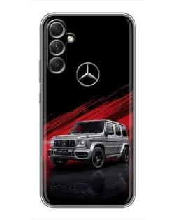 Чехол для Samsung Galaxy A34 с картинкой «Mercedes G-Class красный»