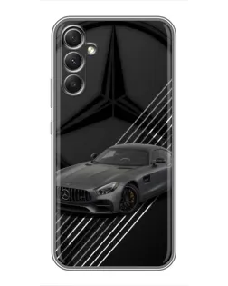 Чехол для Samsung Galaxy A34 с картинкой «Mercedes AMG — графика»