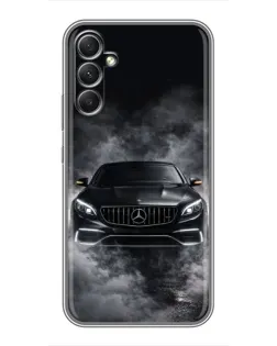 Чехол для Samsung Galaxy A34 с картинкой «Mercedes в дыму»