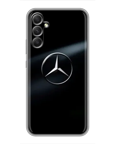 Чехол для Samsung Galaxy A34 с картинкой «Mercedes на металле» Чехол для Samsung Galaxy A34 с картинкой «Mercedes на металле»