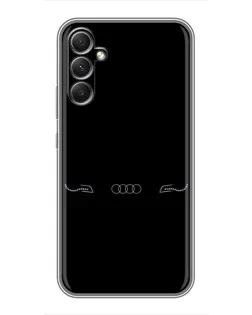 Чехол для Samsung Galaxy A34 с картинкой «Audi — световой подпись»