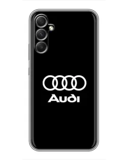 Чехол для Samsung Galaxy A34 с картинкой «Классическое лого Audi»
