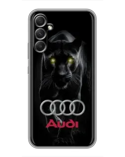 Чехол для Samsung Galaxy A34 с картинкой «Пантера и Audi»