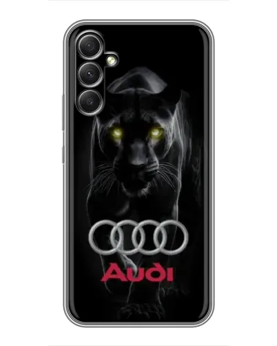 Чехол для Samsung Galaxy A34 с картинкой «Пантера и Audi»