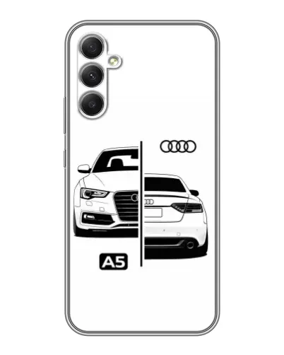 Чехол для Samsung Galaxy A34 с картинкой «Audi — контрастный дизайн»