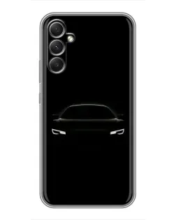 Чехол для Samsung Galaxy A34 с картинкой «Взгляд Audi в темноте»