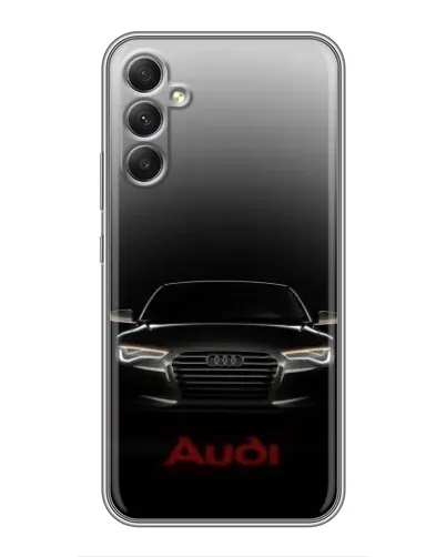 Чехол для Samsung Galaxy A34 с картинкой «Audi — градиентный контур»