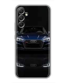 Чехол для Samsung Galaxy A34 с картинкой «Audi — ночное отражение»