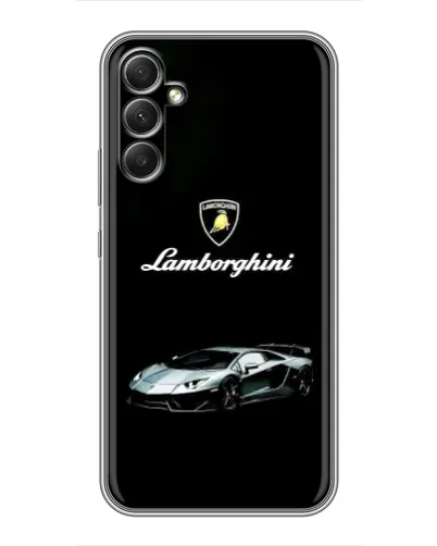 Чехол для Samsung Galaxy A34 с картинкой «Логотип Lamborghini классика»