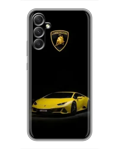 Чехол для Samsung Galaxy A34 с картинкой «Lamborghini желтый акцент»