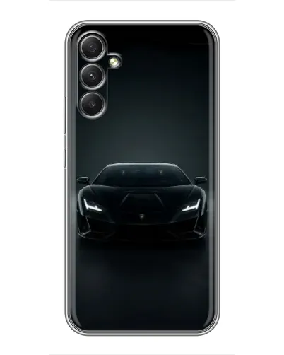 Чехол для Samsung Galaxy A34 с картинкой «Черный Lamborghini Aventador»