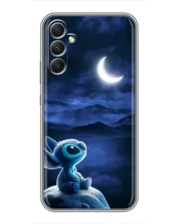 Чехол для Samsung Galaxy A34 с картинкой «Лунная ночь Стича»