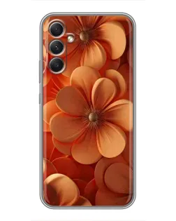 Чехол для Samsung Galaxy A34 с картинкой «Оранжевый макро цветок» Чехол для Samsung Galaxy A34 с картинкой «Оранжевый макро цветок»