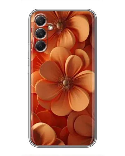 Чехол для Samsung Galaxy A34 с картинкой «Оранжевый макро цветок» Чехол для Samsung Galaxy A34 с картинкой «Оранжевый макро цветок»