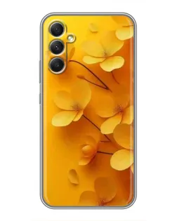Чехол для Samsung Galaxy A34 с картинкой «Золотые лепестки» Чехол для Samsung Galaxy A34 с картинкой «Золотые лепестки»