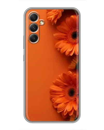 Чехол для Samsung Galaxy A34 с картинкой «Оранжевые герберы» Чехол для Samsung Galaxy A34 с картинкой «Оранжевые герберы»