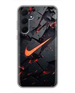Чехол для Samsung Galaxy A35 (5G) с картинкой «Nike — эффект разломов» Чехол для Samsung Galaxy A35 (5G) с картинкой «Nike — эффект разломов»