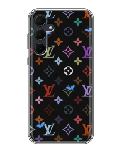 Чехол для Samsung Galaxy A35 (5G) с картинкой «Цветная монограмма LV» Чехол для Samsung Galaxy A35 (5G) с картинкой «Цветная монограмма LV»