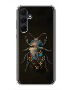 Чехол для Samsung Galaxy A35 (5G) с картинкой «LV — мраморный принт»