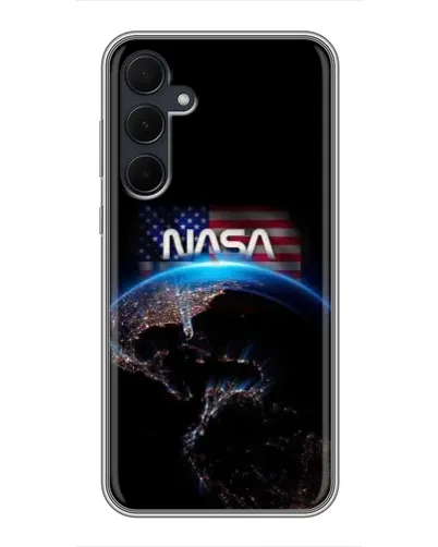 Чехол для Samsung Galaxy A35 (5G) с картинкой «Земля из космоса NASA»