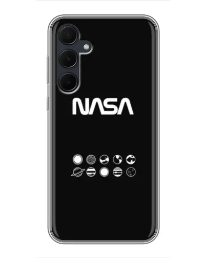 Чехол для Samsung Galaxy A35 (5G) с картинкой «NASA — технический принт»