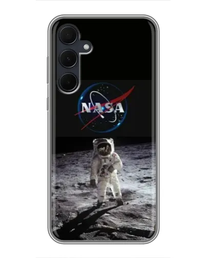 Чехол для Samsung Galaxy A35 (5G) с картинкой «Астронавт на Луне»