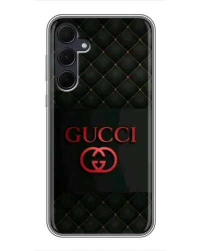 Чехол для Samsung Galaxy A35 (5G) с картинкой «Gucci — стеганый черный»