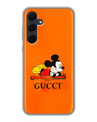 Чехол для Samsung Galaxy A35 (5G) с картинкой «Микки Маус Gucci — оранж» Чехол для Samsung Galaxy A35 (5G) с картинкой «Микки Маус Gucci — оранж»