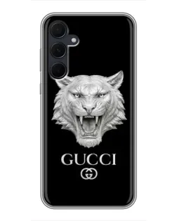 Чехол для Samsung Galaxy A35 (5G) с картинкой «Gucci — серебряный лев» Чехол для Samsung Galaxy A35 (5G) с картинкой «Gucci — серебряный лев»