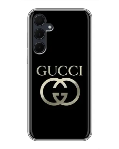 Чехол для Samsung Galaxy A35 (5G) с картинкой «Gucci — золото на черном» Чехол для Samsung Galaxy A35 (5G) с картинкой «Gucci — золото на черном»