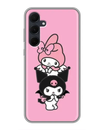 Чехол для Samsung Galaxy A35 (5G) с картинкой «My Melody и Kuromi» Чехол для Samsung Galaxy A35 (5G) с картинкой «My Melody и Kuromi»