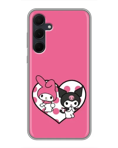 Чехол для Samsung Galaxy A35 (5G) с картинкой «Kuromi и My Melody» Чехол для Samsung Galaxy A35 (5G) с картинкой «Kuromi и My Melody»