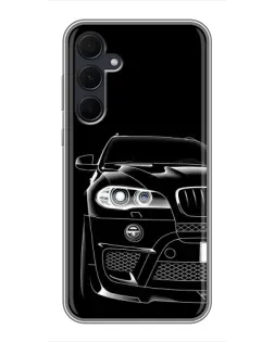 Чехол для Samsung Galaxy A35 (5G) с картинкой «Темный силуэт BMW»