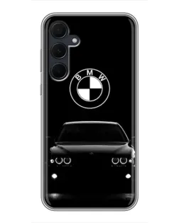 Чехол для Samsung Galaxy A35 (5G) с картинкой «BMW — взгляд из темноты»