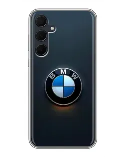 Чехол для Samsung Galaxy A35 (5G) с картинкой «Логотип BMW — минимализм»