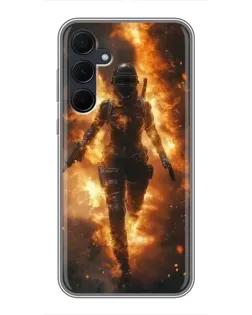 Чехол для Samsung Galaxy A35 (5G) с картинкой «BMW — скорость в дожде» Чехол для Samsung Galaxy A35 (5G) с картинкой «BMW — скорость в дожде»