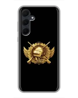 Чехол для Samsung Galaxy A35 (5G) с картинкой «PUBG — оранжевый градиент» Чехол для Samsung Galaxy A35 (5G) с картинкой «PUBG — оранжевый градиент»