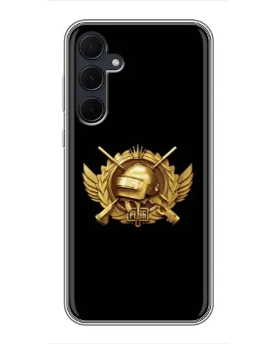 Чехол для Samsung Galaxy A35 (5G) с картинкой «PUBG — оранжевый градиент» Чехол для Samsung Galaxy A35 (5G) с картинкой «PUBG — оранжевый градиент»