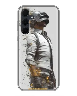 Чехол для Samsung Galaxy A35 (5G) с картинкой «PUBG — боец в пыли» Чехол для Samsung Galaxy A35 (5G) с картинкой «PUBG — боец в пыли»