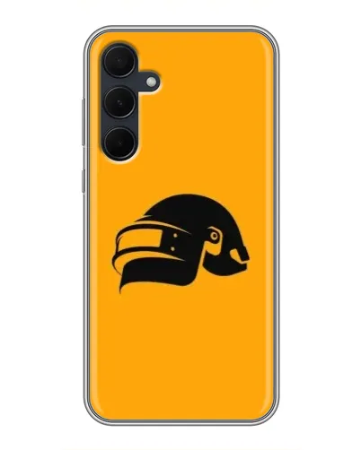 Чехол для Samsung Galaxy A35 (5G) с картинкой «PUBG — золотой шлем» Чехол для Samsung Galaxy A35 (5G) с картинкой «PUBG — золотой шлем»