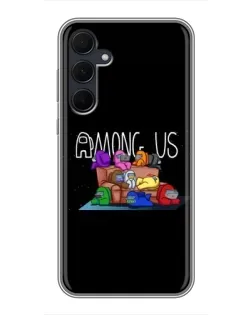 Чехол для Samsung Galaxy A35 (5G) с картинкой «Логотип Among Us»