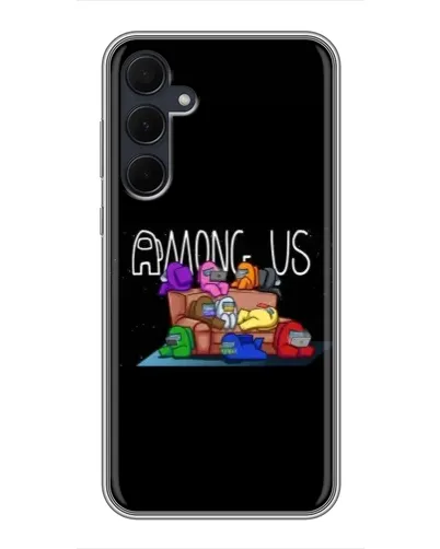 Чехол для Samsung Galaxy A35 (5G) с картинкой «Логотип Among Us»