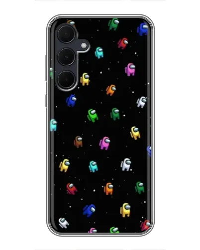 Чехол для Samsung Galaxy A35 (5G) с картинкой «Экипаж Among Us»