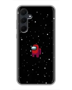 Чехол для Samsung Galaxy A35 (5G) с картинкой «Красный Among Us»