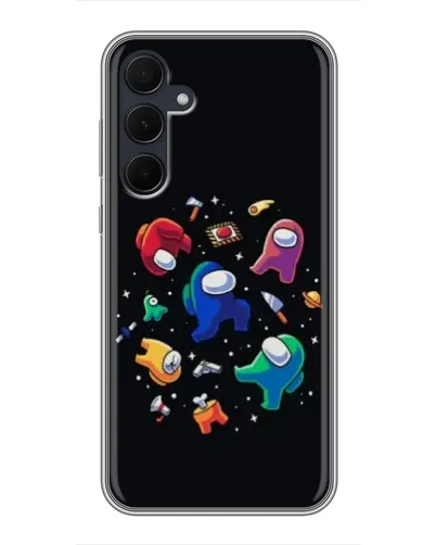 Чехол для Samsung Galaxy A35 (5G) с картинкой «Among Us космос»